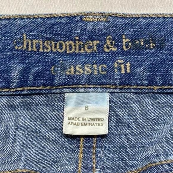 Christopher & Banks Jeans Women's 8 Blue Classic Fit Medium Wash Denim GUC - Picture 12 of 14
